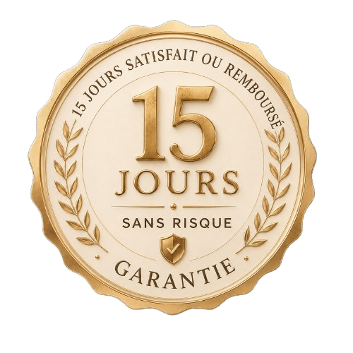 Garantie 15 jours satisfait ou remboursé