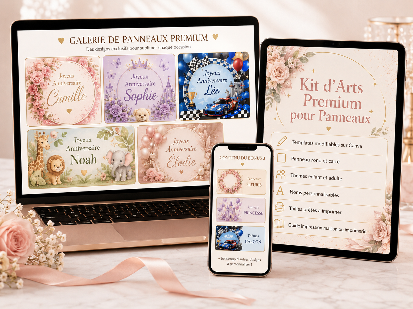 Kit d'arts premium pour panneaux